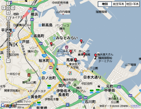 横浜トリエンナーレ地図